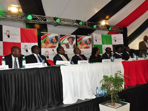 Key note speakers during M-Akiba launch