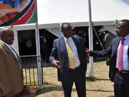 So what do you think... Willie Njoroge, CS Rotich and Eng Eddy having a discussion after the launch